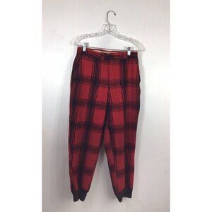 Sanforized Vintage Plaid Wool Hunting Pants Mens 30
